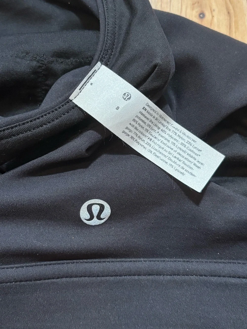 Lululemon Black Wunder Train Long-Line Bra *Medium Support